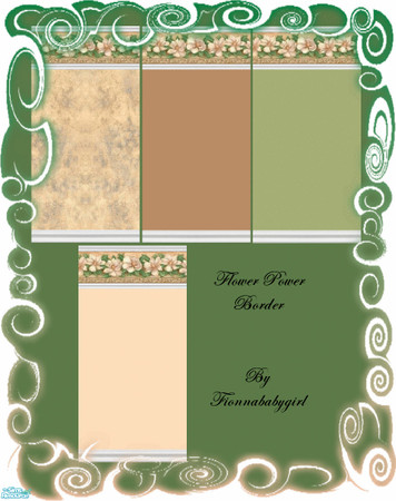 Sims 2 — Flower Power Border by fionnababygirl — Never underestimate the power of a good floral border, guaranteed to