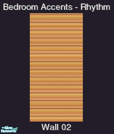 Sims 2 — Bedroom Accents - Rhythm - Wall 02 by Waverly — The Bedroom Accents collection consists of new beddings, rugs,