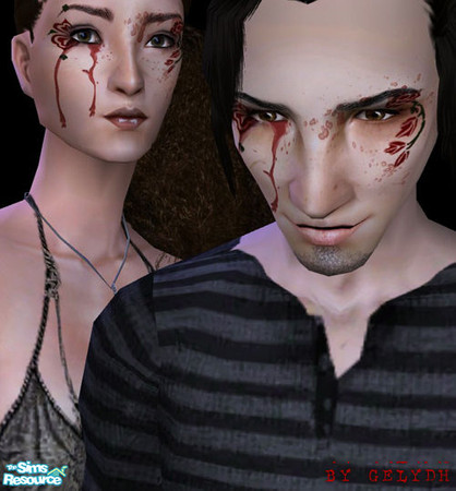 Sims 2 — Multi-Layerable Makeup - Yulunga by gelydh — Costume makeup available for both genders and ages Child to Elder.