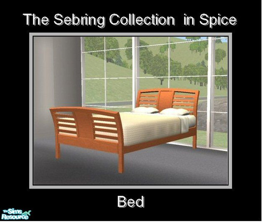 Sims 2 — Sebring in Spice - Bed by Waverly — Top Notch. Tired of the way your old bedroom looks? Kick it up a notch with