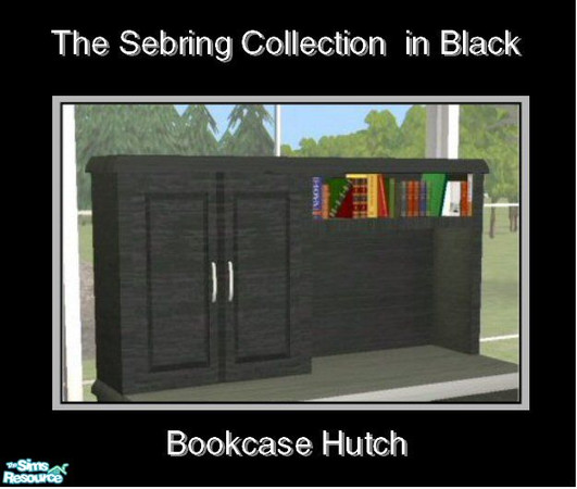 Sims 2 — Sebring in Black - Bookcase by Waverly — Top Notch. Tired of the way your old bedroom looks? Kick it up a notch