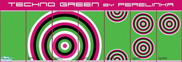 Sims 2 — Techno Green by perelinka — Techno green painted wall. The best for your teenagers.