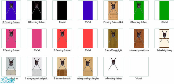 Sims 2 — Fencing Sabres (Various) by noslen — A set of Fencing Sabres on Various Background wallpapers. Plain and bright