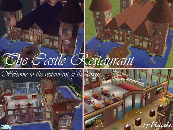 Sims 2 — The Castle Restaurant by Alyosha — Welcome to the restaurant fit for the sim kings! Also contains 2 small areas