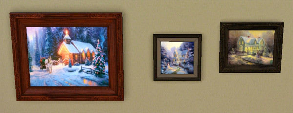 Sims 3 — Thomas Kinkade Holiday Paintings Collection #1 by lizholsimer — 