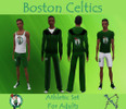 Sims 3 — Boston Celtics Athletic Set For Adults by Bradrick — This is a Boston Celtics Set, with athletic clothes for