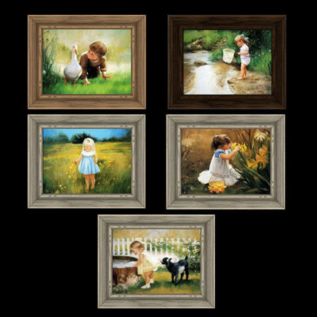 Sims 3 — Child Oil Painting Set by kiseger — Oil paintings by kiseger