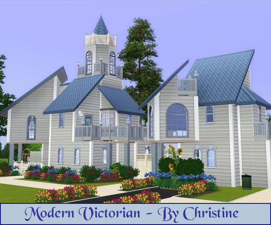 Sims 3 — Modern Victorian by cm_11778 — I was trying to create a modern home and as you see I failed miserably, but I did