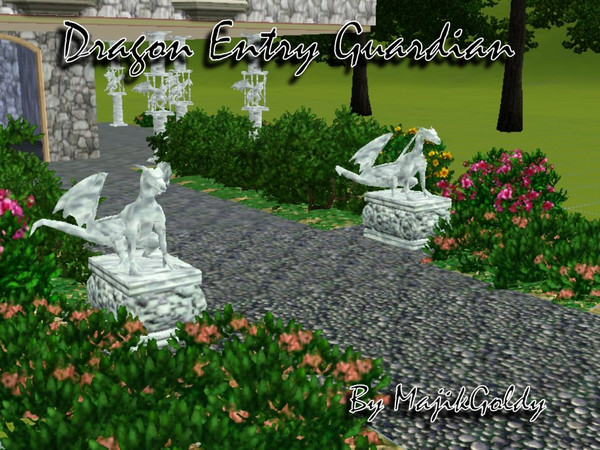 Sims 3 — MajikGoldys Dragon Entry Guardian   by MajikGoldy — MajikGoldys Dragon Entry Guardian Come see us at Dragoncats