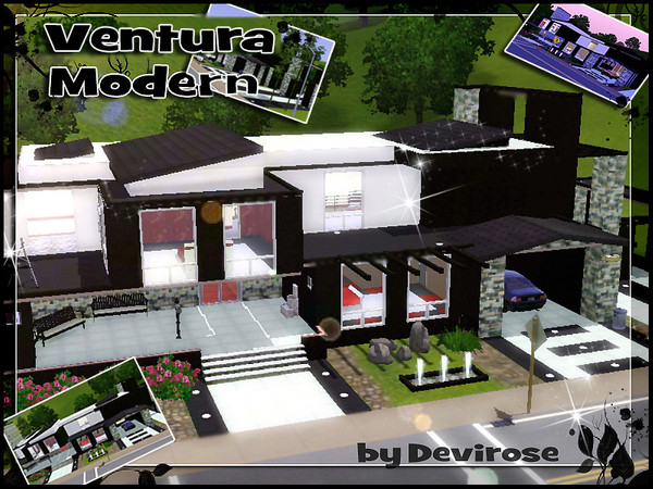 Sims 3 — ---Ventura Modern--- by Devirose — .-Modern house,4 bedroms,3 bathrooms,pool,garage-fully furnished-No doll-:)