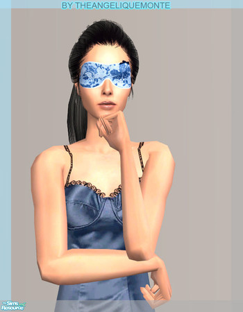 Sims 2 — Cute eye masks set - Blue by theangeliquemonte — If you need more \"clutter\" masks for storytelling