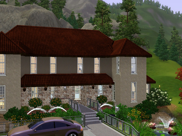 Sims 3 — Kyona by Ayafox — beautiful 2 bedroom, 3 bathroom home.