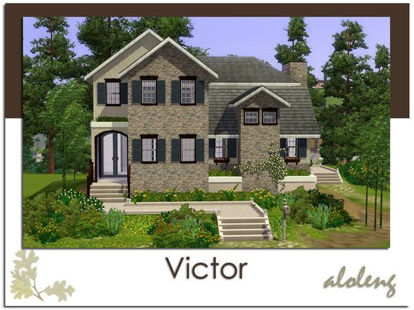 Sims 3 — Victor by aloleng — 2 bedroom, 2 toilet and bath home. Built with World Adventures, Ambitions, High End Loft and