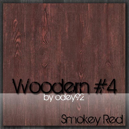 Sims 3 — Smokey Red by Odey92 — A nice clean looking wood texture. Part of the 'Woodern #4' collection.