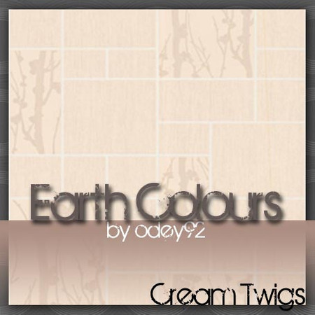 Sims 3 — Cream Twigs by Odey92 — A stylish pattern texture. Part of the 'Earth Colours' collection.