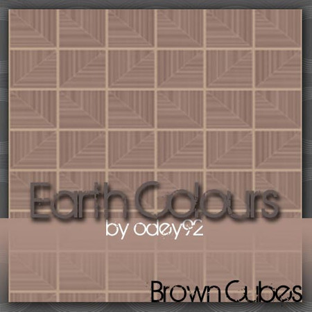 Sims 3 — Brown Cubes by Odey92 — A stylish pattern texture. Part of the 'Earth Colours' collection.