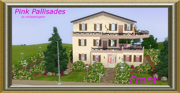 Sims 3 — Pink Pallisades by whisperingsim — Pink Pallisades started life as an ugly duckling and was lovingly transformed