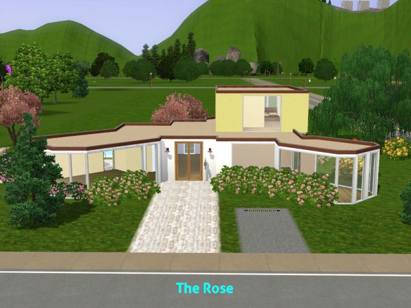 Sims 3 — The Rose by DO5NBR — Nice home with 2 bedrooms, 2 bathrooms, wellness room, nice terrace, swimmingpool and