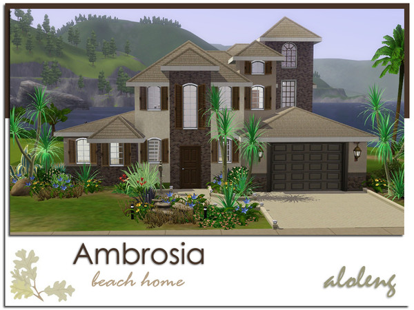Sims 3 — Ambrosia by aloleng — Built with World Adventures, Ambitions, High End Loft and Fast Lane expansion packs.