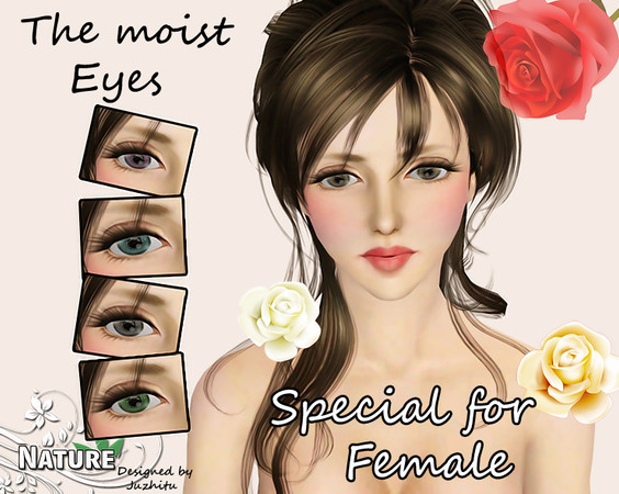 Sims 3 — The moist Eyes(Female)-Juzhitu by juzhitu — Special for Female.
