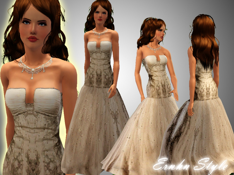 The Sims Resource - Wedding Dress [Non-recolor]