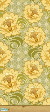 Sims 2 — Floral Wallpapers - Wall 03 by ayyuff — 