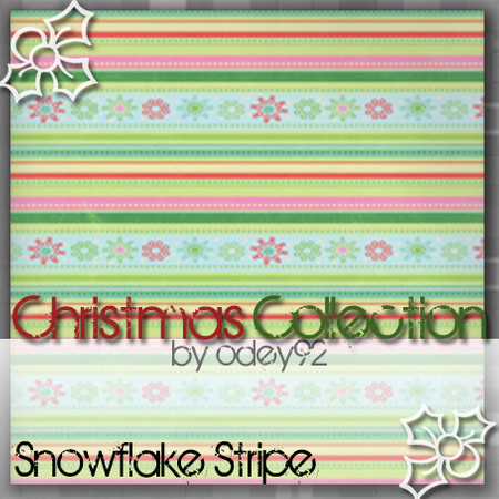 Sims 3 — Snowflake Stripe by Odey92 — A set of beautiful christmas themed patterns, ready for the festive seasons.