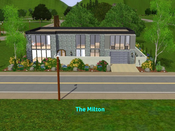 Sims 3 — The Milton by DO5NBR — Large home for the large family. On two floors are 4 bathrooms and four bedrooms. There