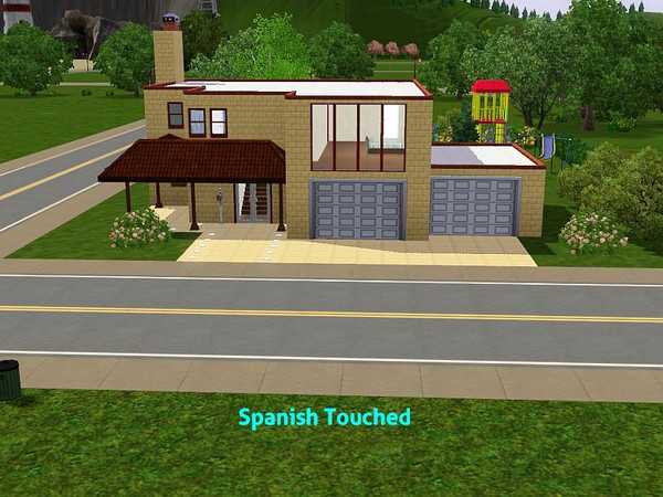 Sims 3 — Spanish Touched by DO5NBR — Modern home with a little touch of Spain. This house has 4 bedrooms and 3 1/2