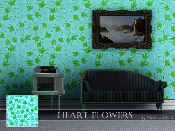 Sims 3 — PW Heart Flowers by PatternWitch — Heart Flowers NOTE: Any resemblance to other patterns is purely coincidental