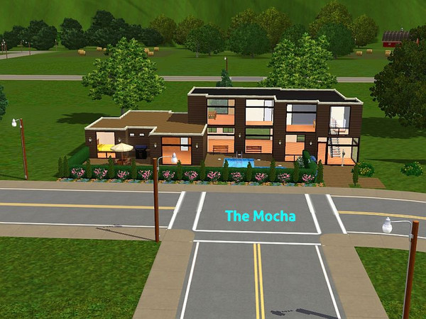Sims 3 — The Mocha by DO5NBR — Again a home for the big family. 5 bedrooms, 3 bathrooms, an open kitchen/dining/living