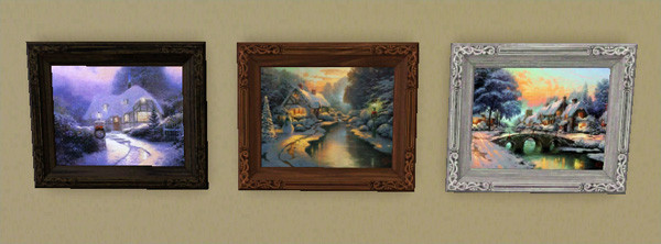 Sims 3 — Thomas Kinkade Holiday Paintings Collection #3 by lizholsimer — 