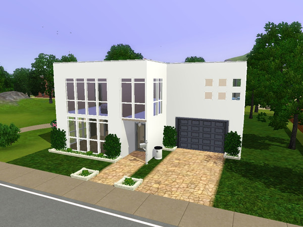 Sims 3 — The Bryant by ironrose — This modern home's open first floor is perfect for entertaining and modern furnishing.