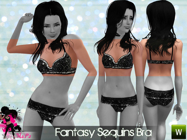 Sims 3 — Fantasy Sequins Bra by miraminkova — Fantasy Sequins Bra