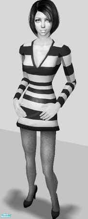 Sims 2 — Short Dress Mesh by Lisa 86 — 