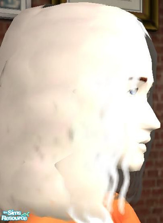 Sims 2 — weird hair by apemassie — pure white hair