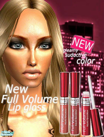 Sims 2 — Full-volume by ayabaka123 — Sexy gloss with 6 seductive colors to match your Sims personal style.