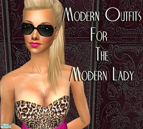 Sims 2 — Sleek - Modern Outfits for the Modern Lady by pretty_baby — 5 Modern outfits. Mesh is required by me. :)
