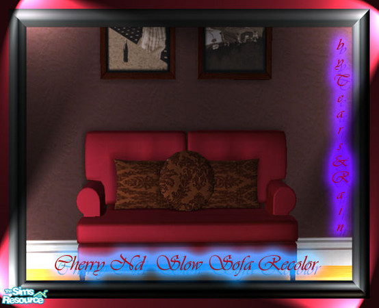 Sims 2 — SlowSofa Recolor by TearsRain — Recolor of Cherry Nds Slow Set. Recolored with The TC 92 Textures