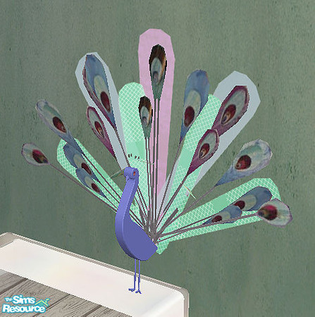 Sims 2 — Workingspace - deco peacock by steffor — 