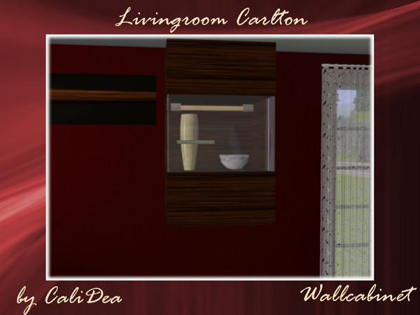 Sims 3 — Livingroom Carlton Wallcabinet by CaliDea — Livingroom Carlton Wallcabinet