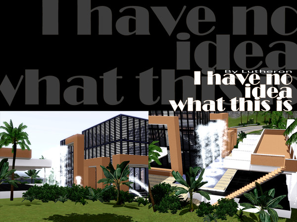 Sims 3 — Wth am i doing by lutheron — I have absolutely no idea of what this is. just came ou like this.. it may be a