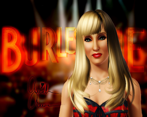 Sims 3 — Christina Aguilera - Burlesque by ariah_Arron — Christina Aguilera began her music career as one of several