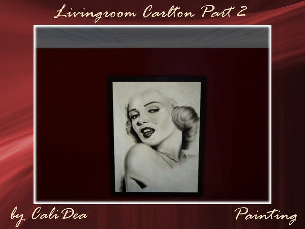 Sims 3 — Livingroom Carlton Part II Painting by CaliDea — Livingroom Carlton Part II Painting