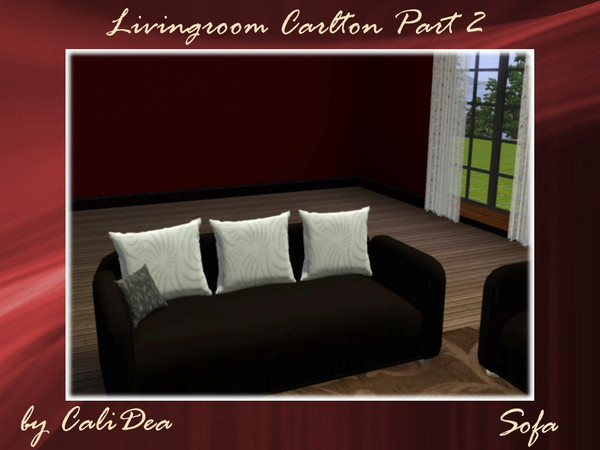Sims 3 — Livingroom Carlton Part II Sofa by CaliDea — Livingroom Carlton Part II Sofa