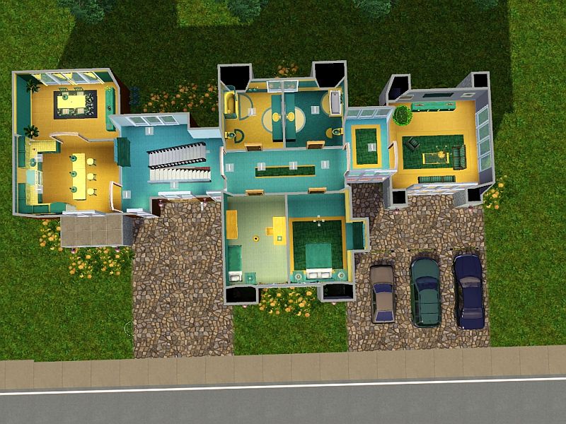The Sims Resource Three Apartment House
