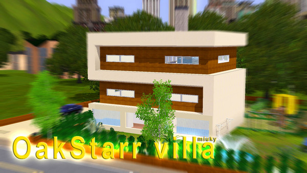 Sims 3 — OakStarr Villa by miuky386 — It's a nice modern house with 3BE- 3,5 BA, three stories, with the home theatre and