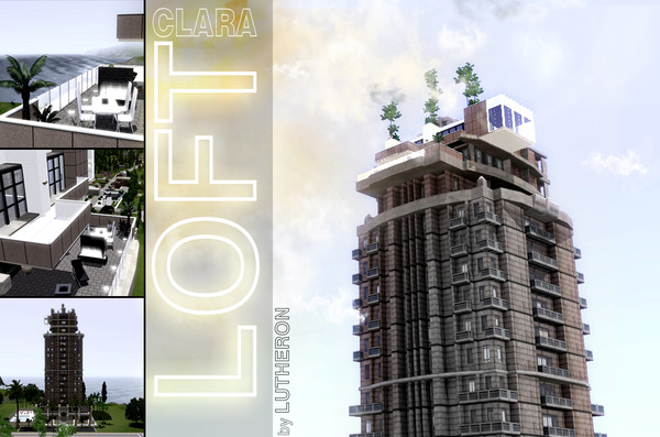 Sims 3 — Clara Loft by lutheron — Modern Loft for your rich Sim. High end details and luxurious decoration, etc, etc.....