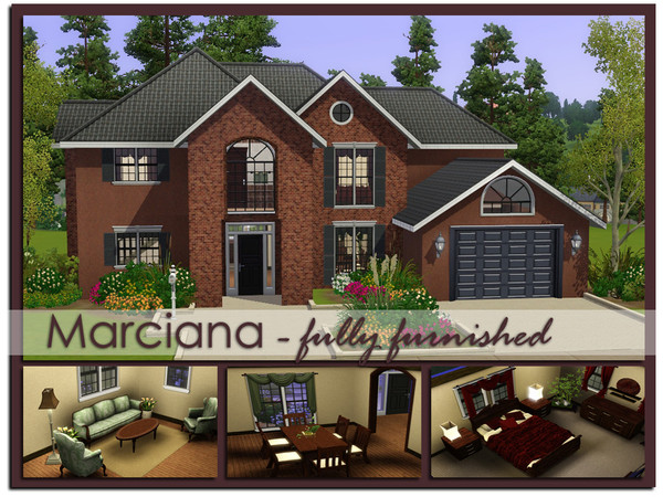 Sims 3 — Marciana Fully Furnished by aloleng — Here is a fully furnished version of my creation Marciana. Hope you like