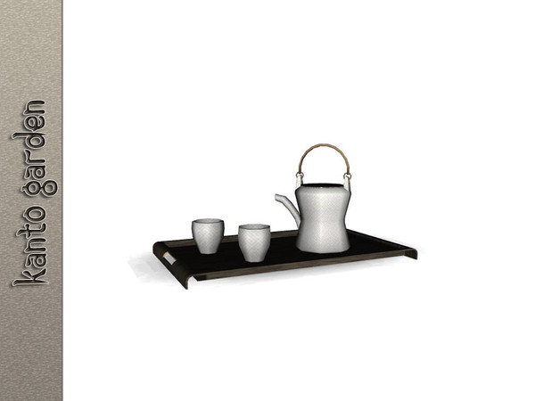 Sims 3 — Kanto Garden Tea Tray by Angela — Kanto Garden Tea Tray. Made by Angela@TSR (2010) Please don't clone my meshes